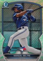 2023 Bowman Chrome Prospects #BCP79 Manuel Beltre Lunar Glow Refractor Baseball Card