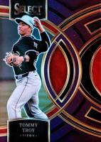 2024 Panini Select Premier Level #94 Tommy Troy Purple Prizm Baseball Card