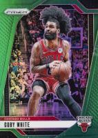 2024 Panini Prizm #70 Coby White Green Prizm Basketball Card