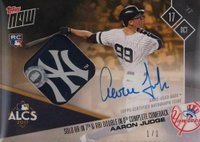 2017 Topps Now  #776D Aaron Judge Autograph Relic-Yellow 1/1 Baseball Card