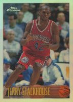 1996 Topps Chrome #42 Jerry Stackhouse Refractor Basketball Card