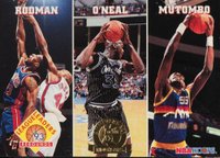 1993 Hoops #284 Rebounding Leaders 5th Anniversary Basketball Card