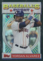 2020 Finest Flashbacks #40 Yordan Alvarez Black Refractor Baseball Card