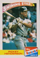 1989 Bazooka #14 Rickey Henderson Baseball Card