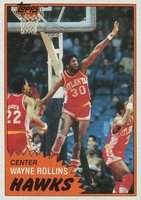 1981 Topps #71 Tree Rollins East Basketball Card