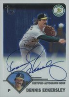 2003 Topps Retired Signature Signature Edition Autograph #TA-DEC Dennis Eckersley Baseball Card