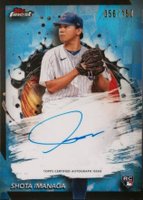 2024 Topps Finest Finest Autographs #FASI Shota Imanaga Sky Blue Refractor Baseball Card