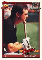 1991 Topps Desert Shield #249 Bob Melvin Baseball Card