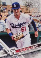 2017 Topps Holiday #120 Cody Bellinger Metallic Snowflake Baseball Card
