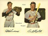 1952 Star-Cal Decals Type 2 #93-b Enos Slaughter/Red Schoendienst No Envelope Baseball Card