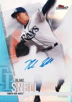 2017 Finest Autographs #FA-BS Blake Snell Baseball Card