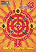 1997 Collector's Choice MJ Bullseye #B23 Michael Jordan 4/13-19 Basketball Card