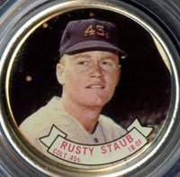 1964 Topps Coins #96 Rusty Staub Baseball Card