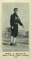 1916 Sporting News #116 John J. McGraw Blank Back Baseball Card