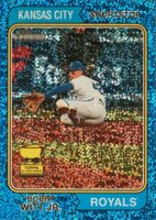 2023 Topps Heritage #85 Bobby Witt Jr. Chrome-Blue Sparkle Refractor Baseball Card