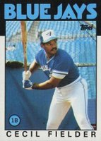 1986 Topps #386 Cecil Fielder Baseball Card