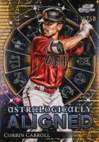 2024 Topps Chrome Cosmic Astrologically Aligned #17 Corbin Carroll Gold Interstellar Refractor Baseball Card