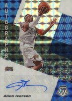 2019 Panini Mosaic Autographs Mosaic #AMAIV Allen Iverson Basketball Card