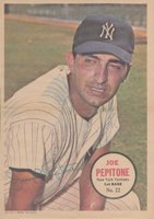 1967 Topps Pin-Ups #22 Joe Pepitone Baseball Card