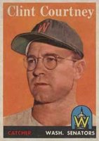 1958 Topps #92 Clint Courtney White Name Baseball Card