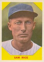 1960 Fleer Baseball Greats #34 Sam Rice Baseball Card