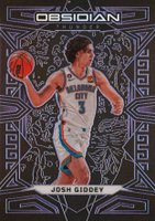 2022 Panini Obsidian #103 Josh Giddey Electric Etch Purple Basketball Card