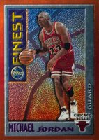 1995 Finest Mystery #M1 Michael Jordan Orange Bordered Basketball Card