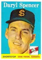 1958 Topps #68 Daryl Spencer Baseball Card