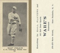 1916 Wares #56 Hap Felsch Baseball Card