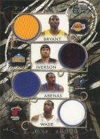 2006 Topps Luxury Box Relics Seven #6 Allen Iverson/Carmelo Anthony/Dirk Nowitzki/Dwyane Wade/Gilbert Arenas/Kobe Bryant/Paul Pierce Basketball Card