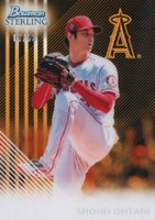 2022 Bowman Sterling Sterling Tek #STSO Shohei Ohtani Gold Refractor Baseball Card
