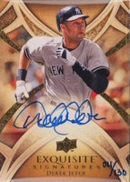 2010 Upper Deck Exquisite Collection Diamond Club Signatures #DC-DJ Derek Jeter Baseball Card