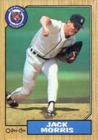 1987 O-Pee-Chee #376 Jack Morris Baseball Card