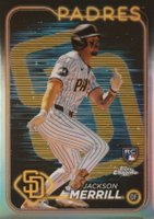 2024 Topps Chrome #207 Jackson Merrill Lightboard Logo Baseball Card