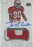 2015 Panini Flawless Greats Patch Autographs #GPAJR Jerry Rice Football Card