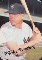 1969 Topps Super #24 Mickey Mantle Baseball Card