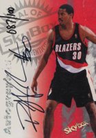 1997 Skybox Premium Autographics # Rasheed Wallace Century Marks Basketball Card