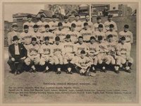 1936 Glossy Finish & Leather # National League Pennant Winners Leather Baseball Card