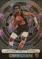 2023 Panini Obsidian Orbital #3 Scoot Henderson Basketball Card