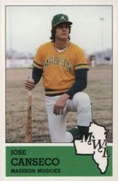 1983 Fritsch Madison Musketeers #13 Jose Canseco Baseball Card
