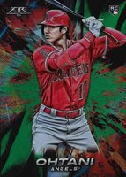 2018 Topps Fire  #150 Shohei Ohtani Green Baseball Card