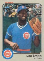 1983 Fleer #508 Lee Smith Baseball Card