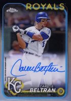 2024 Topps Chrome Update Chrome Legends Autographs #CB Carlos Beltran Baseball Card