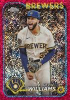 2024 Topps Chrome #103 Devin Williams Magenta Speckle Refractor Baseball Card