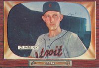 1955 Bowman #92 George Zuverink Baseball Card