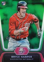 2012 Bowman Platinum #56 Bryce Harper Emerald Baseball Card