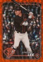 2024 Topps #691 Jung Hoo Lee Orange Foil Baseball Card