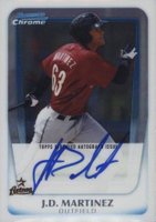 2011 Bowman Chrome Prospects #BCP92 J.D. Martinez Autograph Baseball Card