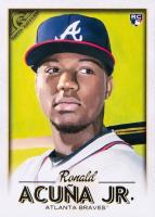 2018 Topps Gallery #140 Ronald Acuna Jr. Baseball Card