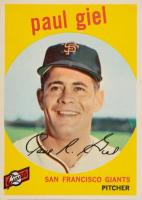 1959 Topps #9 Paul Giel Baseball Card